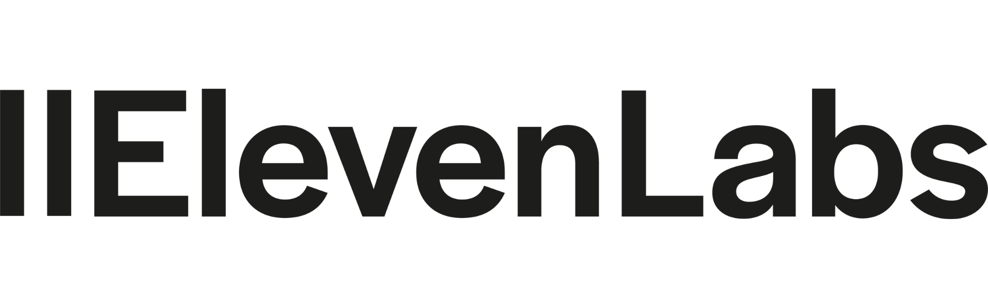 ElevenLabs - AI company's -black&white logo 