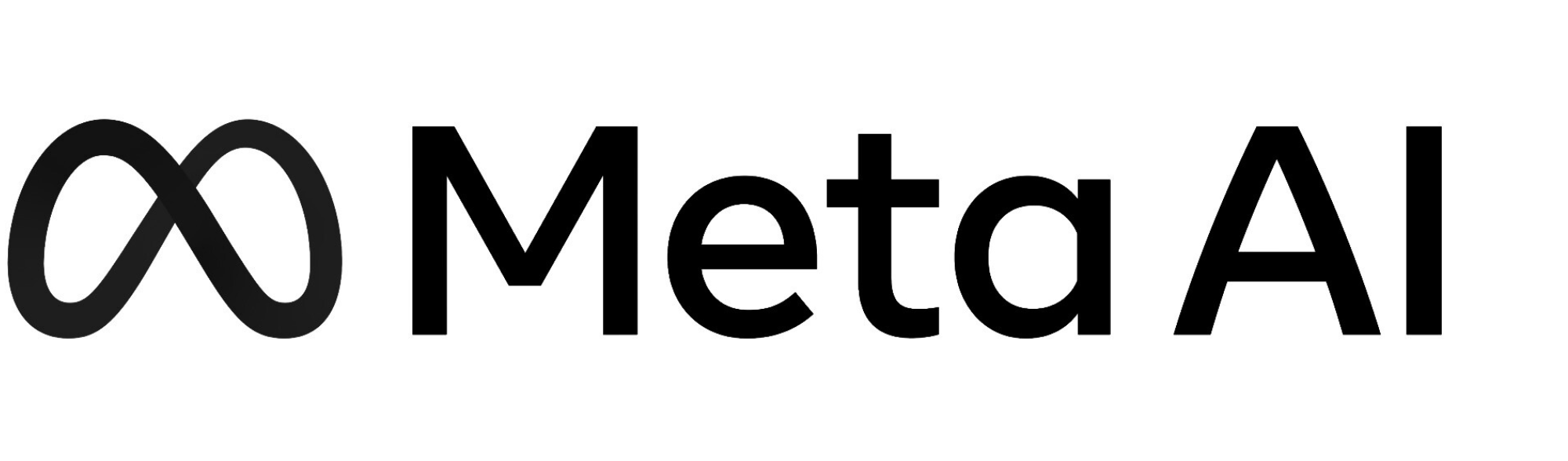 MetaAI- AI company's -black&white logo 